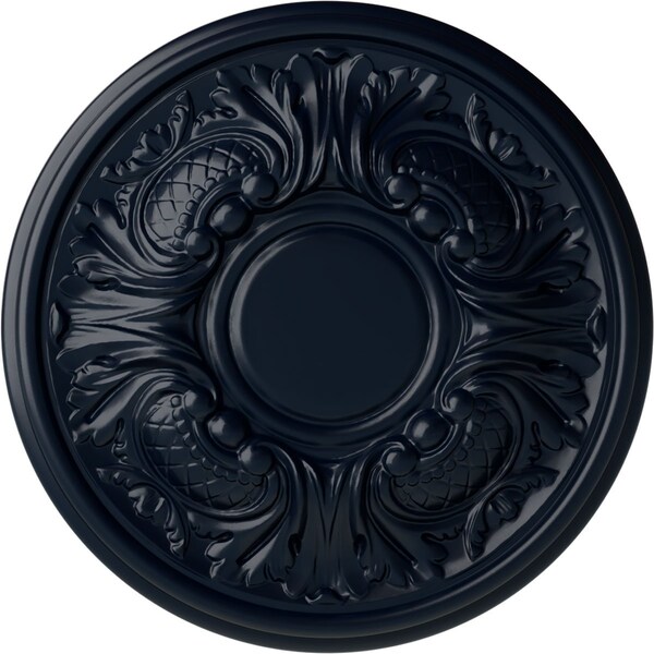 Ekena Millwork Wakefield Ceiling Medallion (Fits Canopies up to 3 5/8"), 11 3/4"OD x 1 1/4"P, Midnight Dream CM11WAMDF - main